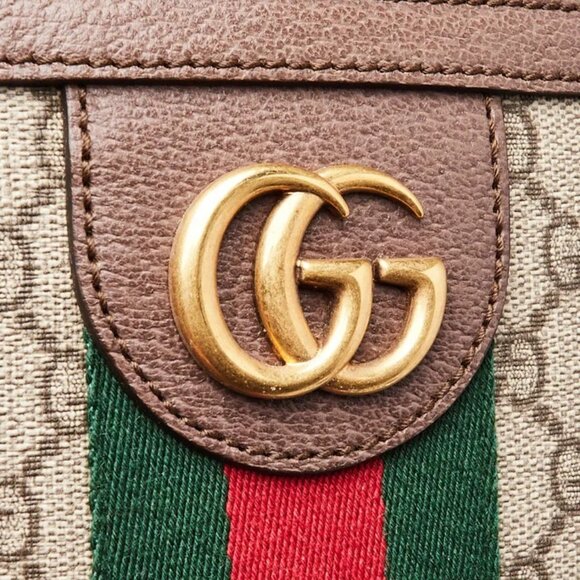 Gucci Beige Supreme GG Coated Canvas Vintage Web Ophidia Small Messenger Bag - Picture 7 of 12